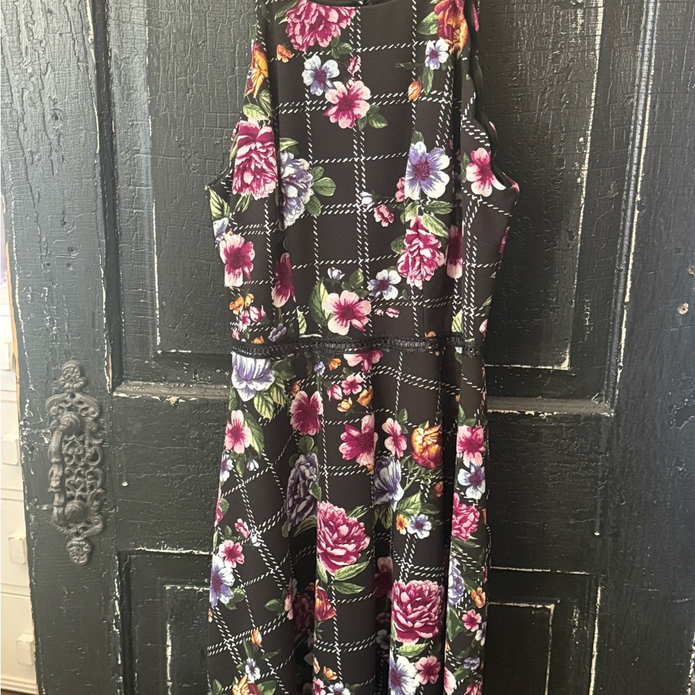 BCX Black Floral Dress